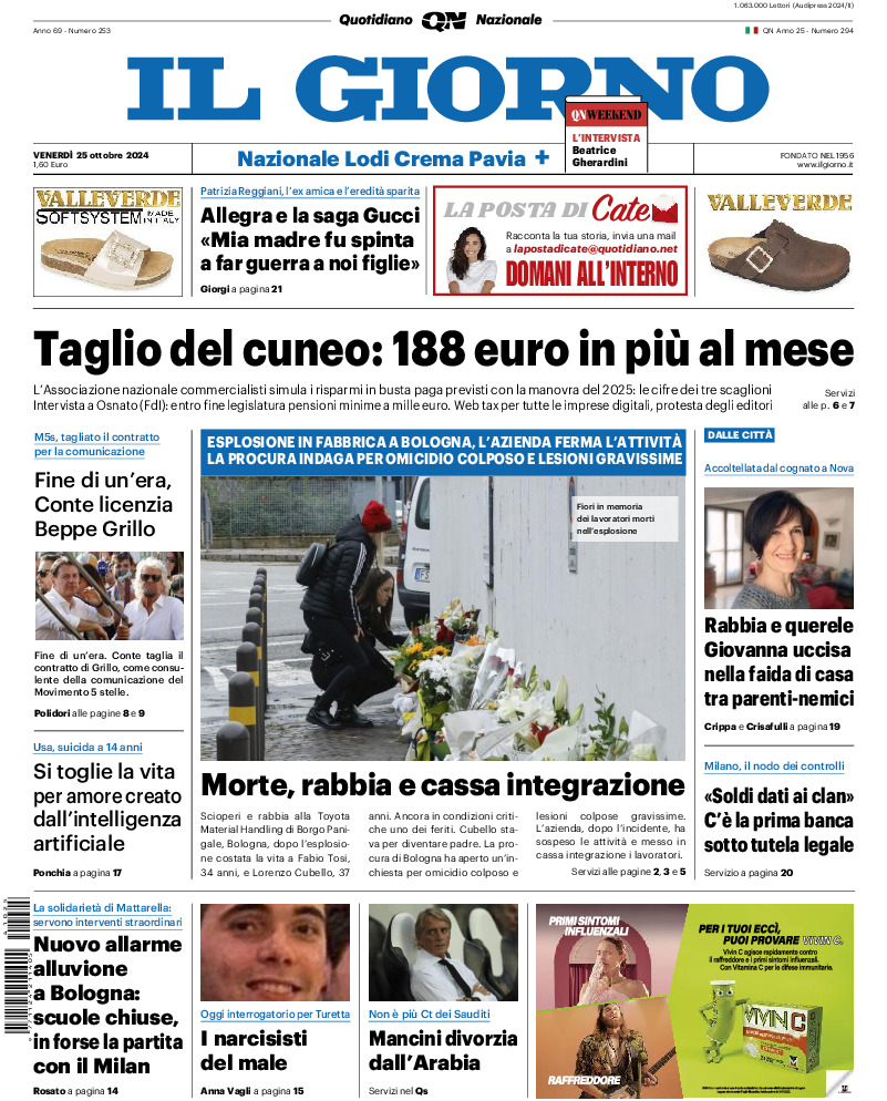 Prima-pagina-il giorno-edizione-di-oggi-20241025